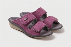 Туфли домашние LM-809.012 Войлок фиолетовые