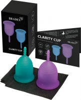 Чаша менструальная Clarity Cup набор 2 шт. размер S и L