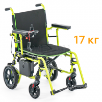 MET Compact 15 Суперлегкая электроколяска, складная, с пультом ДУ для сопровождающих лиц