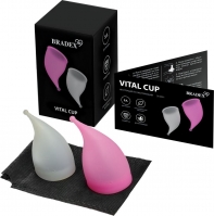 Чаша менструальная Vital Cup набор 2 шт. размер S и L